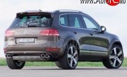 23 049 р. Накладка Je Design на задний бампер 7P Volkswagen Touareg NF дорестайлинг (2010-2014) (Комплект накладок, Неокрашенная)  с доставкой в г. Тамбов. Увеличить фотографию 2