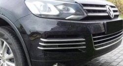 14 399 р. Вставки в боковые воздуховоды перднего бампера СТ Volkswagen Touareg NF дорестайлинг (2010-2014)  с доставкой в г. Тамбов. Увеличить фотографию 2