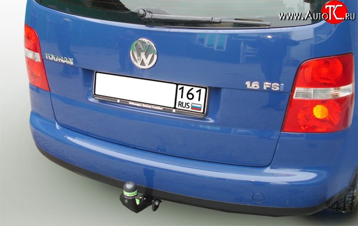 7 799 р. Фаркоп Лидер Плюс Volkswagen Touran 1T дорестайлинг минивэн (2003-2006) (Без электропакета)  с доставкой в г. Тамбов