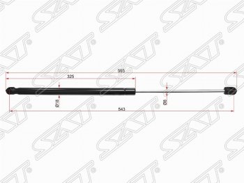 499 р. Газовый упор крышки багажника SAT Volvo S60 FS седан дорестайлинг (2010-2013)  с доставкой в г. Тамбов. Увеличить фотографию 1