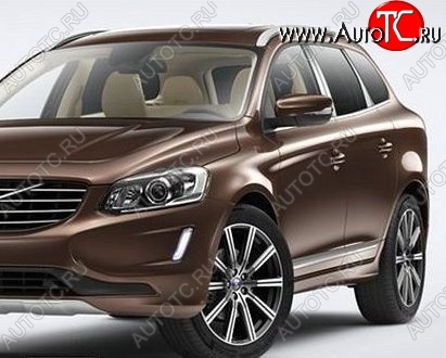 26 999 р. Накладки на стойки дверей СТ Volvo XC60 (2017-2022) (Неокрашенные)  с доставкой в г. Тамбов