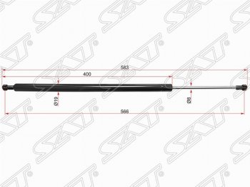 799 р. Газовый упор крышки багажника SAT  Volvo XC60 (2008-2022)  дорестайлинг,  рестайлинг  с доставкой в г. Тамбов. Увеличить фотографию 1