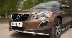 13 399 р. Одинарная защита переднего бампера диаметром 42 мм SLITKOFF  Volvo XC60 (2008-2013)  дорестайлинг  с доставкой в г. Тамбов. Увеличить фотографию 2