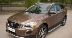 13 399 р. Одинарная защита переднего бампера диаметром 42 мм SLITKOFF  Volvo XC60 (2008-2013)  дорестайлинг  с доставкой в г. Тамбов. Увеличить фотографию 4