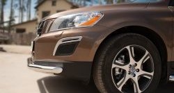 14 499 р. Одинарная защита переднего бампера диаметром 63 мм SLITKOFF Volvo XC60  дорестайлинг (2008-2013)  с доставкой в г. Тамбов. Увеличить фотографию 3