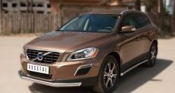 14 499 р. Одинарная защита переднего бампера диаметром 63 мм SLITKOFF Volvo XC60  дорестайлинг (2008-2013)  с доставкой в г. Тамбов. Увеличить фотографию 4