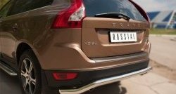 13 999 р. Защита заднего бампера (Ø63 мм волна, нержавейка) SLITKOFF  Volvo XC60 (2008-2013)  дорестайлинг  с доставкой в г. Тамбов. Увеличить фотографию 6