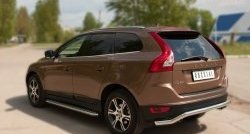 13 999 р. Защита заднего бампера (Ø63 мм волна, нержавейка) SLITKOFF  Volvo XC60 (2008-2013)  дорестайлинг  с доставкой в г. Тамбов. Увеличить фотографию 8